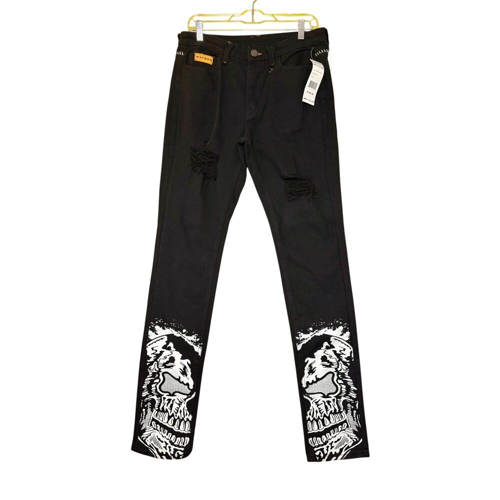 NWT - Size 30 - Men's Watson Skull Hit Jeans - $150 Retail